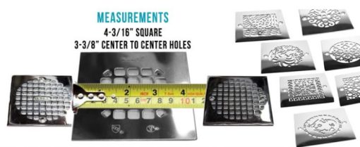 How to measure for 4 inch square drain_Designer Drains