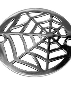 3.25 Inch Round Shower Drain Cover, Nature Spider Web