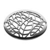 Sioux Chief Metal Rim Shower Drain Nature Almond Leaves Polished Stainless