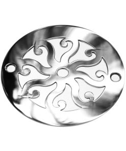 4 Inch Round Shower Drain Cover | Classic Eight Scrolls No. 1™
