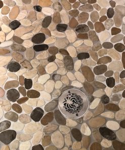 round shower drain with octopus design