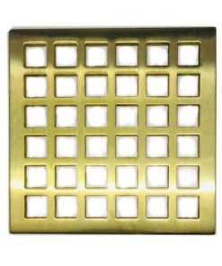 Geometric-No.-7-Replacement-for- FloFX-Shower-Drain-Cover-Brushed-Brass
