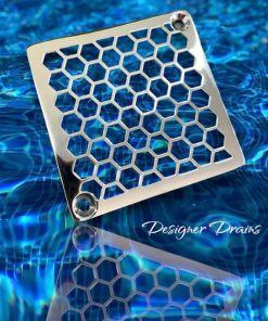 Honeycomb-Schluter-sp-on-blue-water_Designer-Drains.